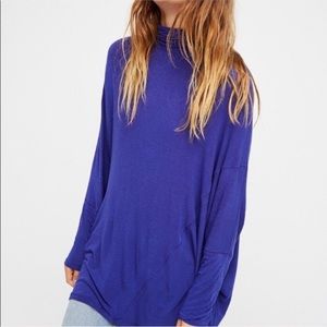 NWOT Free People oversized mock turtleneck